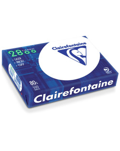 Ream 500 sheets paper Clairefontaine laser 2800 - A4 80 g - white